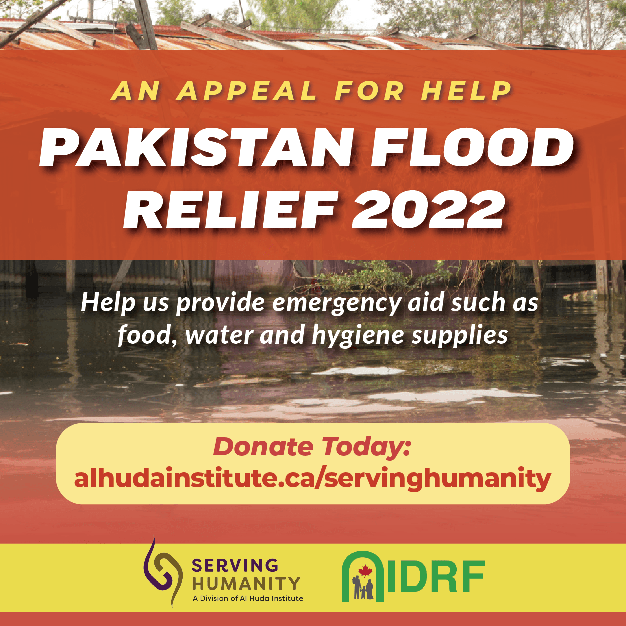 Pakistan Flood Relief 2022 Al Huda Institute Canada