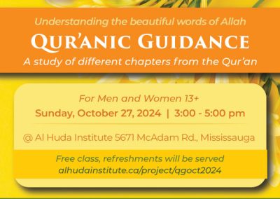 Quranic Guidance October 2024